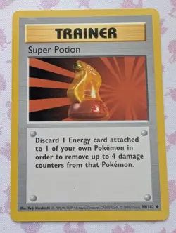 Super Potion 90/102 SHADOWLESS Base Set 1999 Pokemon Card - Image 1