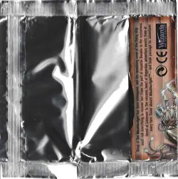 MTG: WEATHERLIGHT empty Booster Pack wrapper; rear tears, NO CARDS, 1997 - Image 2