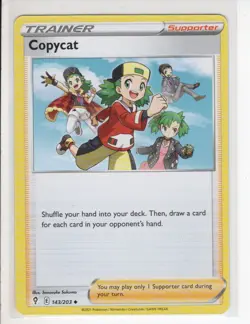 COPYCAT TRAINER EVOLVING SKIES SET POKEMON CARD 143/203 NM/M - Image 1