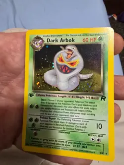 rare pokemon cards 1st edition Dark Arbok HOLO - Image 1