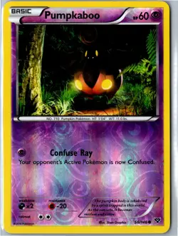 Pokemon Card - Pumpkaboo 56/146 - XY Base Set Reverse Holo Common MP - Image 1
