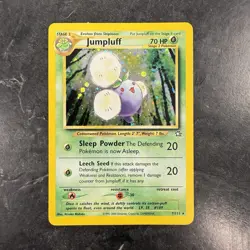 Pokemon TCG Jumpluff Neo Genesis Holo Card 7/111 Unlimited Rare - Image 1