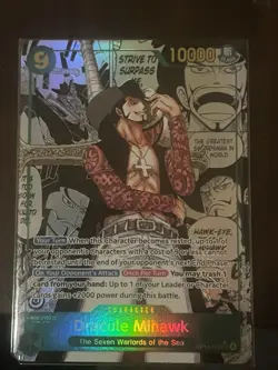 Dracula Mihawk Op14 Manga Rare One Piece Card Game English - Image 1