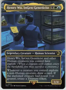 MTG Henry Wu InGen Geneticist Normal NM Jurassic World Collection Magic 12 - Image 1