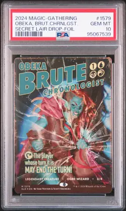 PSA 10 Gem Mint OBEKA, BRUTE CHRONOLOGIST - FOIL BORDERLESS - MTG - Image 1
