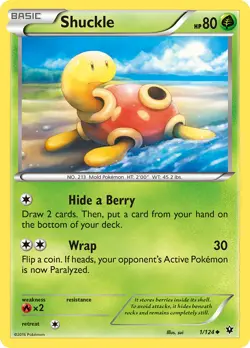 Shuckle (1/124) [XY: Fates Collide] Near Mint Pokemon TCG - Image 1