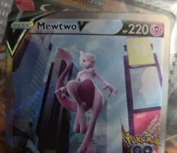 Mewtwo V (Alternate Full Art) 072/078 Pokemon GO Holo - Image 5