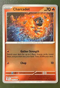 Pokemon TCG Charcadet 19/94 Phantasmal Flames ME2 Reverse Holo NM - Image 1