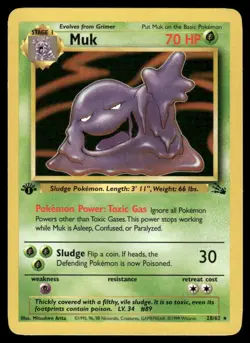 Muk 28/62 1st Edition Fossil Rare NM EBAY LIVE MONDAY - Image 1
