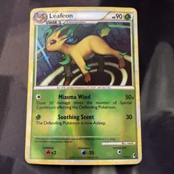 Pokemon TCG Leafeon Reverse Holo Rare Call of Legends 13/95 90HP Stage 1 Eng NM - Image 1