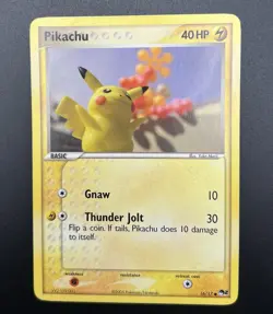 Pokemon Pikachu 16/17 POP Series 2 2005 LP MP Non Holo Rare WOTC Era - Image 1