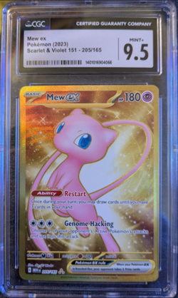 2023 Pokemon 151 205/165 Mew ex Hyper Rare CGC 9.5 MINT+ - Image 1