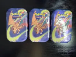 Pokemon 1 X Mini Tin Pouvoir de Kanto - Dracaufeu - EB10 & EB11 Scelle - Image 1
