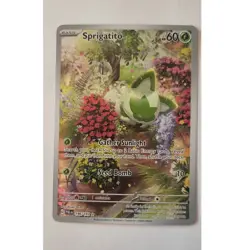 Pokemon Sprigatito 196/193 Paldea Evolved Illustration Rare Holo 60 HP - Image 1