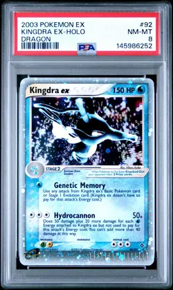 2003 Pokemon EX 92 Kingdra EX Holo PSA 8 145986252 - Image 1