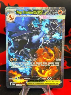 Pokemon TCG Mega Charizard X ex 125/094 – Phantasmal Flames – Secret Rare – LP/N - Image 1