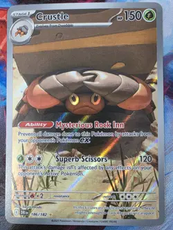 Pokemon TCG: Crustle 186/182 Illustration Rare Destined Rivals NM - Image 1