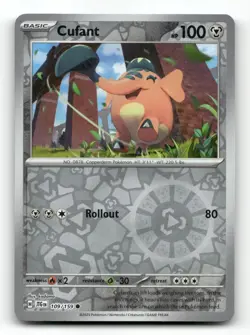 Cufant 109/159 - Journey Together Reverse Holo - Pokemon Card NM/M - Image 1