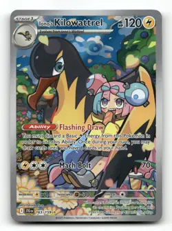 Iono's Kilowattrel 163/159 - Journey Together - Pokemon Card NM/M - Image 1