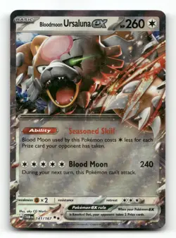 Bloodmoon Ursaluna ex 141/167 - Twilight Masquerade - Pokemon Card NM/M - Image 1