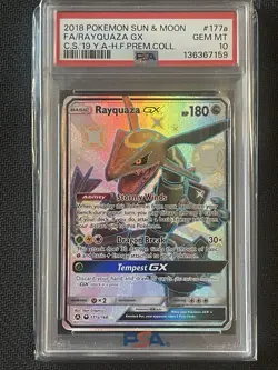 Pokemon Premium Collection Shiny Rayquaza 177a/168 Alternative Art Holo PSA 10 - Image 1