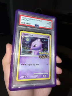 2009 POKEMON RUMBLE MEWTWO #9 PSA 9 (2 swirls) - Image 1