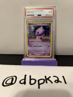 2009 POKEMON RUMBLE MEWTWO #9 PSA 9 (2 swirls) - Image 2