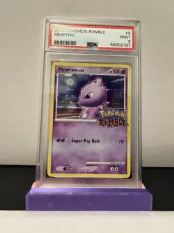 2009 POKEMON RUMBLE MEWTWO #9 PSA 9 (2 swirls) - Image 3