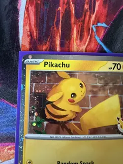 Pikachu 51/162 Stamped 2026 Pokemon Day 30th Anniversary Promo W/ SWIRL🌀 - Image 3