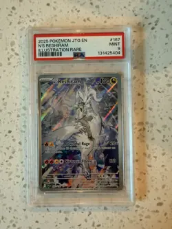 Pokemon N's Reshiram Journey Together Illustration Rare Holo 167/159 PSA 9 - Image 1