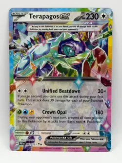 Terapagos ex 092/131 Prismatic Evolutions NM Double Rare Holo Pokemon TCG - Image 1