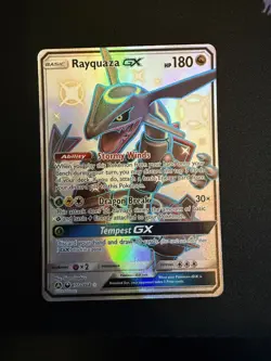 Rayquaza GX 177a/168 Alternate Art Pokemon Card Hidden Fates NM - Image 1