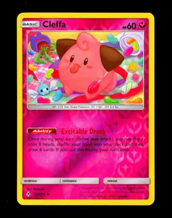 2019 Pokemon CLEFFA Unbroken Bonds REVERSE HOLO Sun & Moon Set Card 131/214 NM+ - Image 1