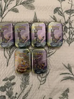 Prismatic Evolutions Mini Tins Pokemon TCG New Sealed Tins X6 - Image 1