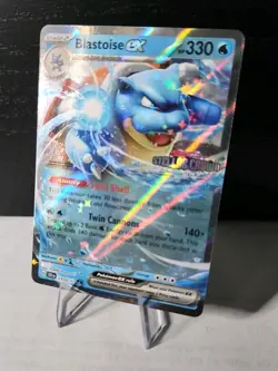 Pokemon TCG Blastoise EX Holo STAMPED 030/142 Stellar Crown Near Mint - Image 1