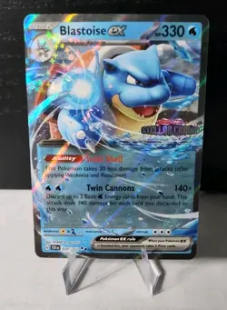 Pokemon TCG Blastoise EX Holo STAMPED 030/142 Stellar Crown Near Mint - Image 2