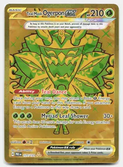 Teal Mask Ogerpon ex - 177/131 177/131 Holo SV: Prismatic Evolutions Pokemon NM - Image 1