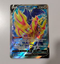 Zamazenta V Brilliant Stars 163/172 Rare Holo Full Art Pokemon Card - NM - Image 1