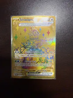 GOLD Terapagos ex 180/131 Hyper Rare - Pokemon Prismatic Evolutions - Image 1