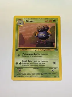 1st Edition Gloom 37/64 Jungle Uncommon Pokemon TCG Vintage WotC 1999 NM - Image 1