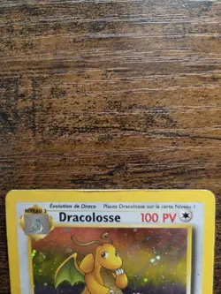 Pokemon Dracolosse (Dragonite) Holo 4/62 Fossil 100 HP French 1999 - Image 3