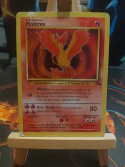 Pokemon TCG Moltres Fossil Card 27/62 Unlimited Rare Non-Holo - Image 1