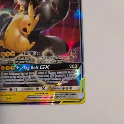 Pokemon Pikachu & Zekrom GX Tag Team Full Art Holo 33/181 2019 HP240 Rare Card - Image 3