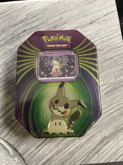 Pokemon Mighty Mysterious Tin With Mimikyu - Image 1