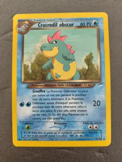 Carte Pokemon NEO DESTINY 32/205 CROCODIL OBSCUR 2002 Wizards Francais - Image 4