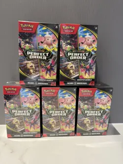 Pokemon TCG: Mega Evolution Perfect Order Booster Bundle (6 Booster Packs) x5 - Image 1