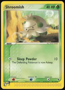 Shroomish 69/109 Common Ruby & Sapphire Pokemon Moderately Played - Image 1