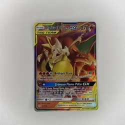 Pokemon TCG Charizard Braixen Tag Team GX Cosmic Eclipse 22/236 Holo Ultra Rare - Image 1