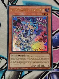Yugioh ALIN-EN028 Live☆Twin Lil-la Sweet Ultra Rare 1st Ed - Image 1