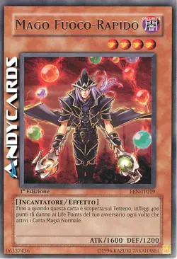 MAGO FUOCO-RAPIDO • (Rapid-Fire Magician) • Rara • EEN IT019 • 1Ed • Yugioh! - Image 1